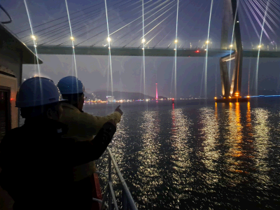 설 연휴 대비 목포항과 시아해 해역 항로표지시설 야간 특별점검